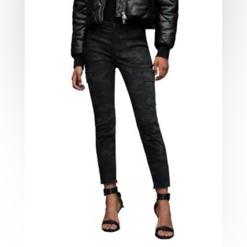 Allsaints Duran black cargo pants NWT $238 size 26